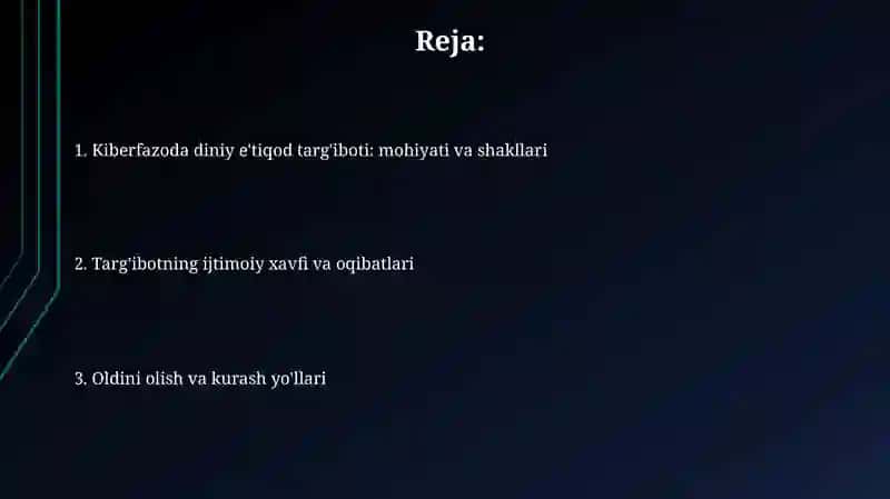 Kiberfazoda diniy e'tiqod targ'iboti 2