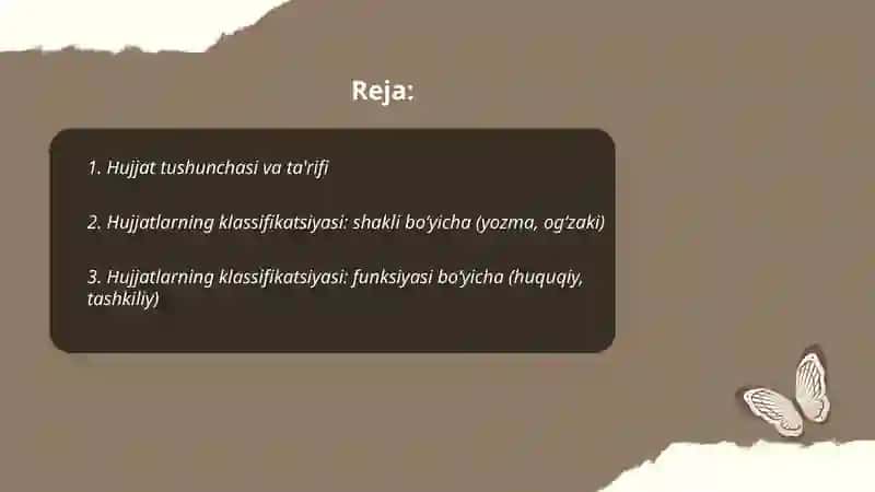 Hujjat va uning turlari 2