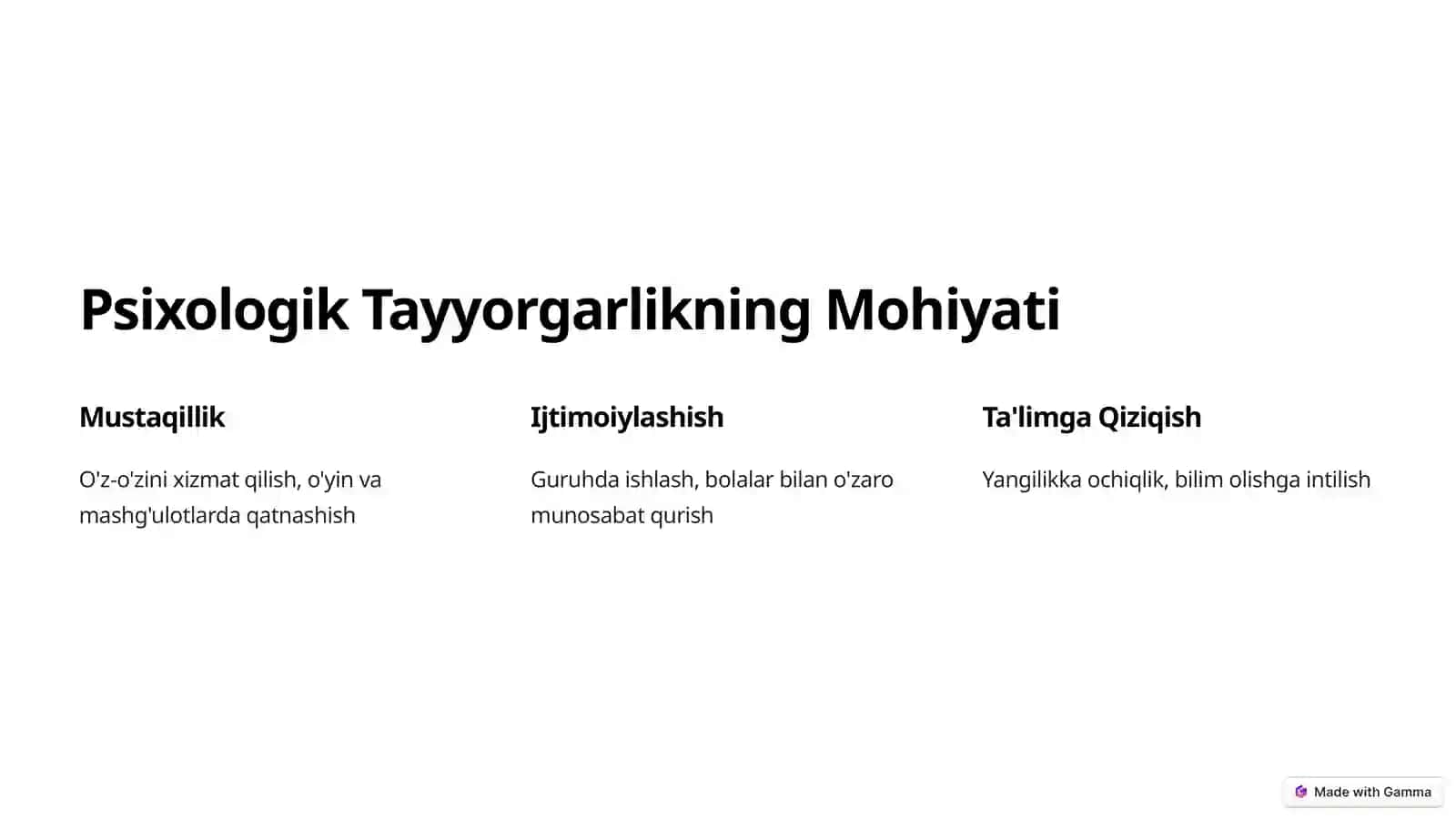 Maktabga Psixologik Tayyorgarlik 2