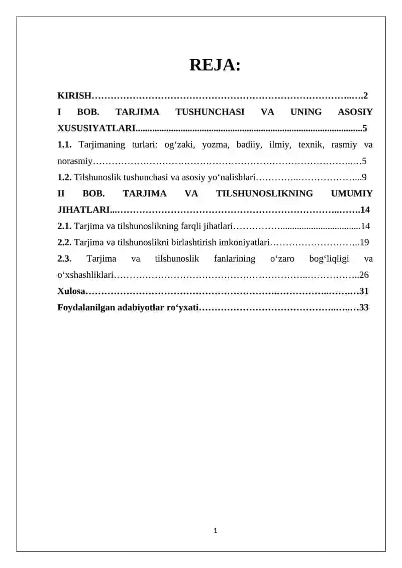 TARJIMA VA TILSHUNOSLIK UMUMIY VA FARQLI JIHATLARI 2