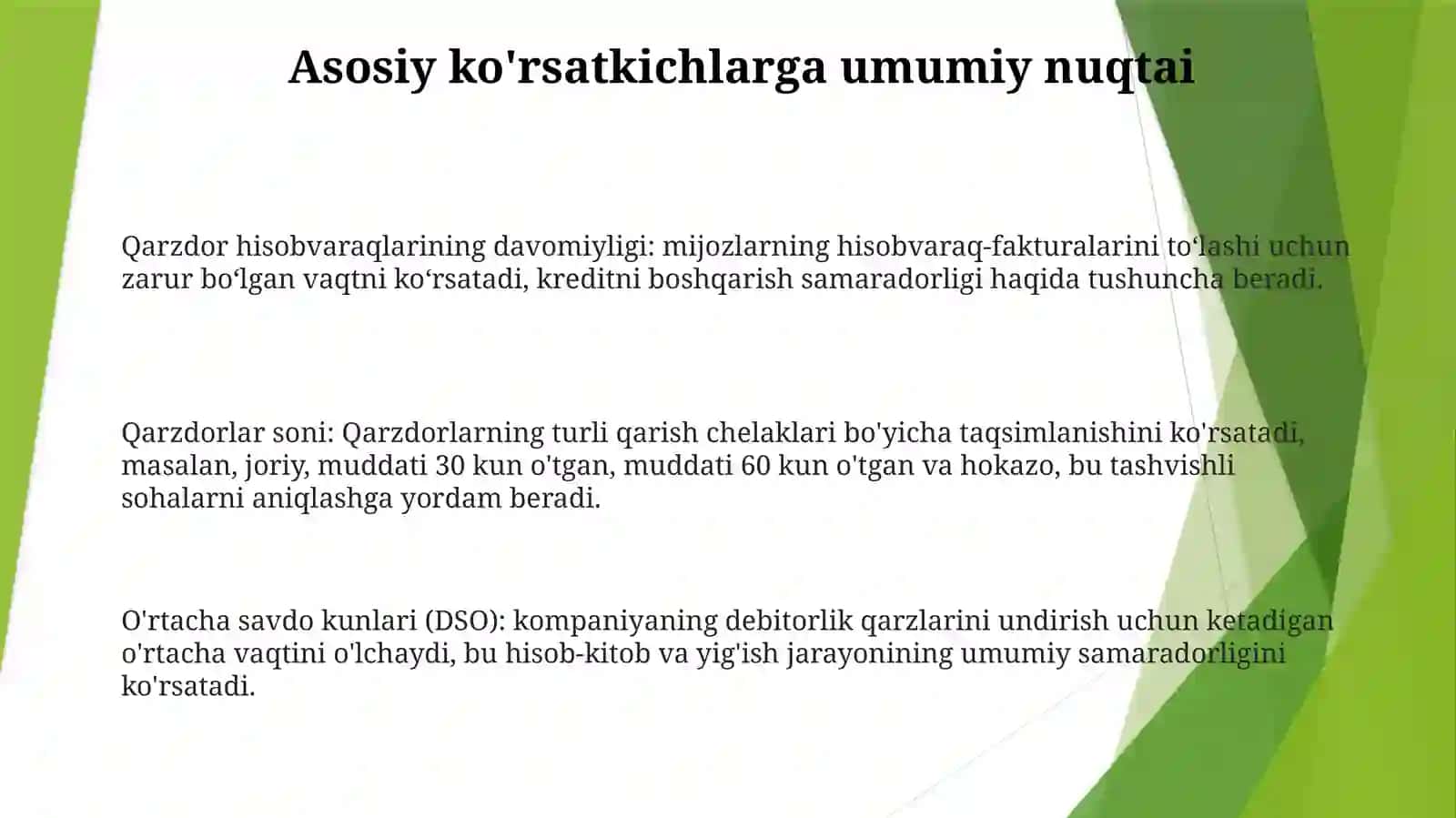 Debitorlik Qarzlari Tahlili 2