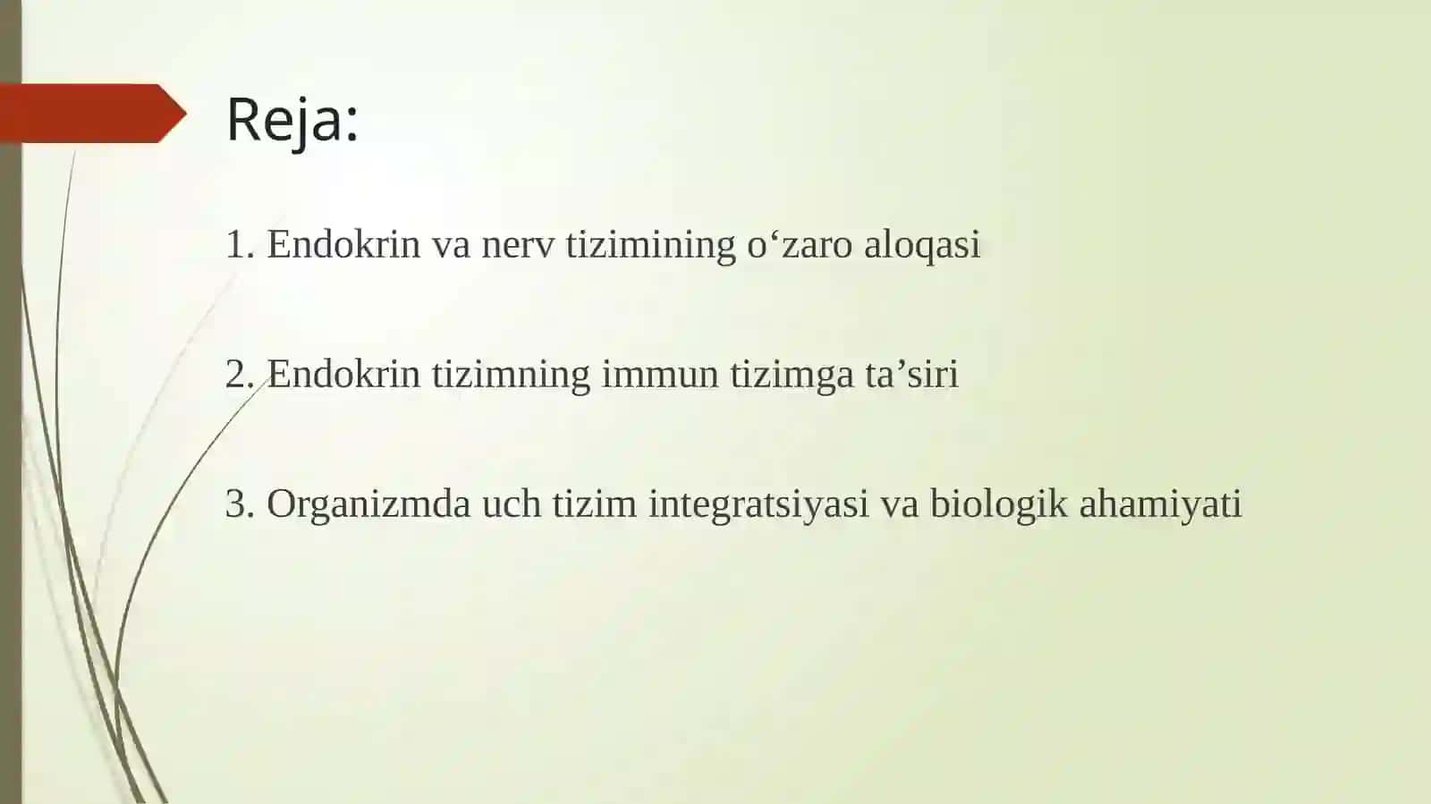 Endokrin va nerv tizimining o'zaro aloqasi 2