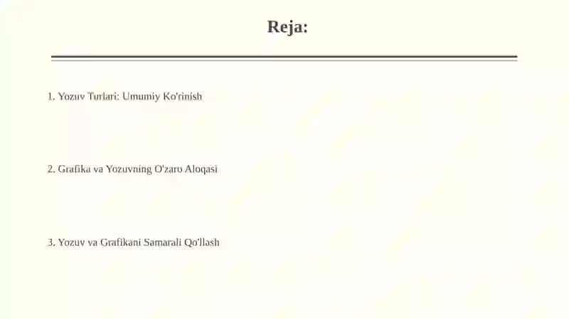 Yozuv. Grafika 2