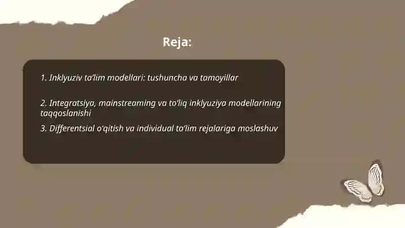 Inklyuziv taʼlim modellari 2