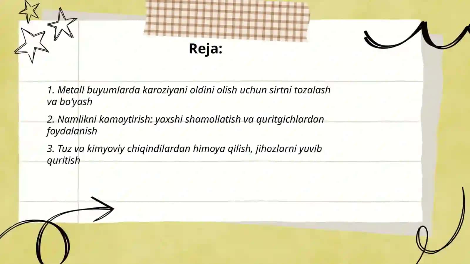 Uyda karoziyani oldini olish yoʻllari 2