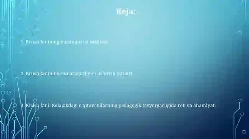 Mutaxassislikka kirish fanining oʻrni va roli 2