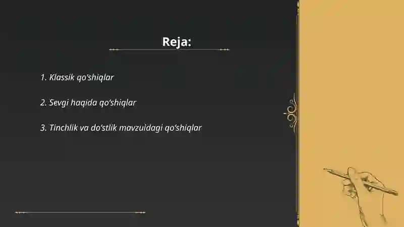 "mezonul-avzon"dagi qoʻshiq nomlari 2