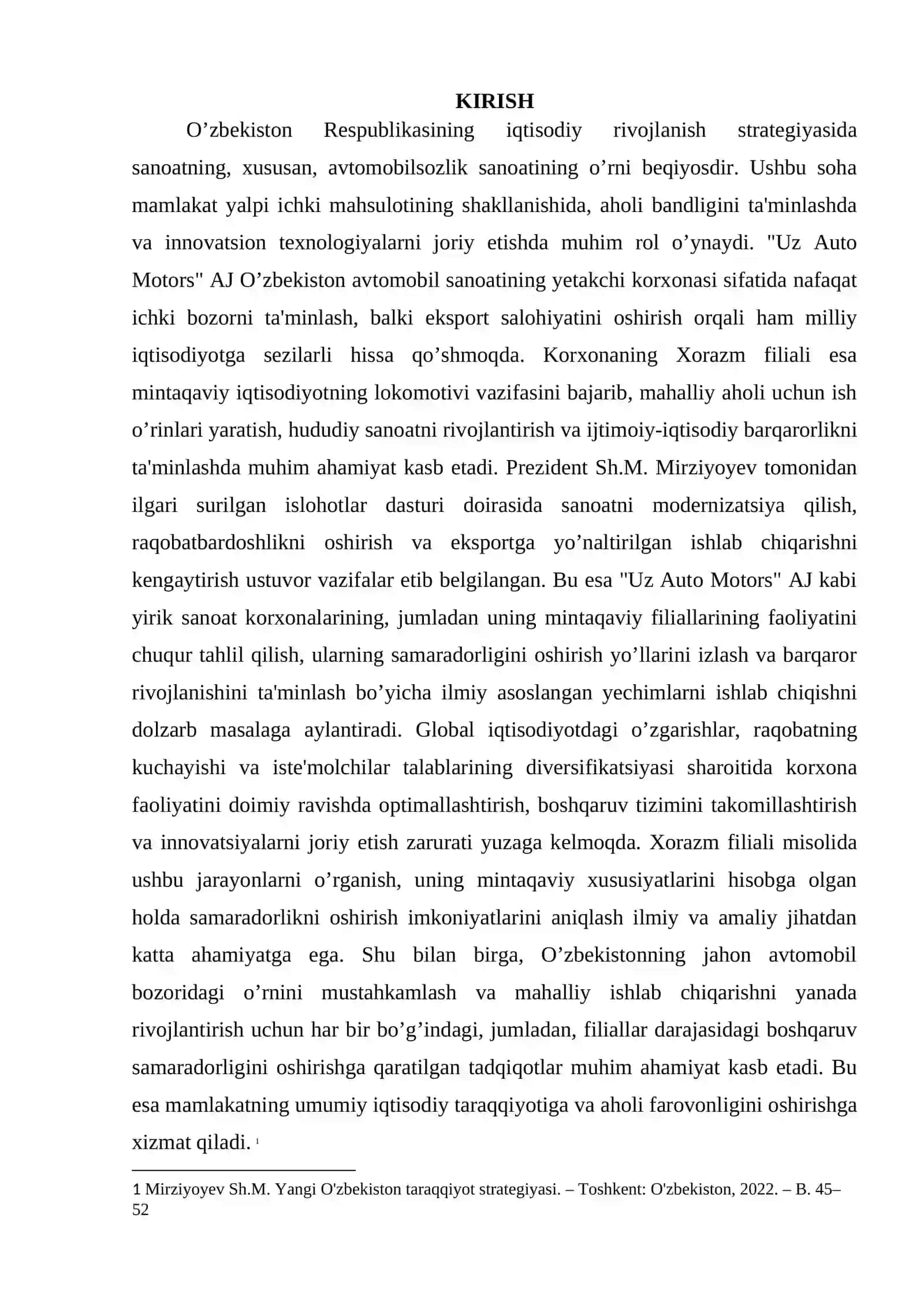 AMALIYOT HISOBOT UZ AVTO MOTOR  XORAZ FILIALI 2