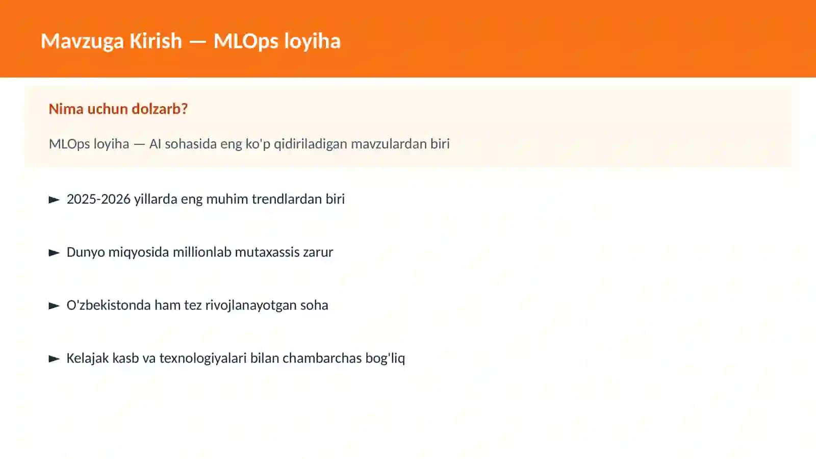 MLOps loyiha 2