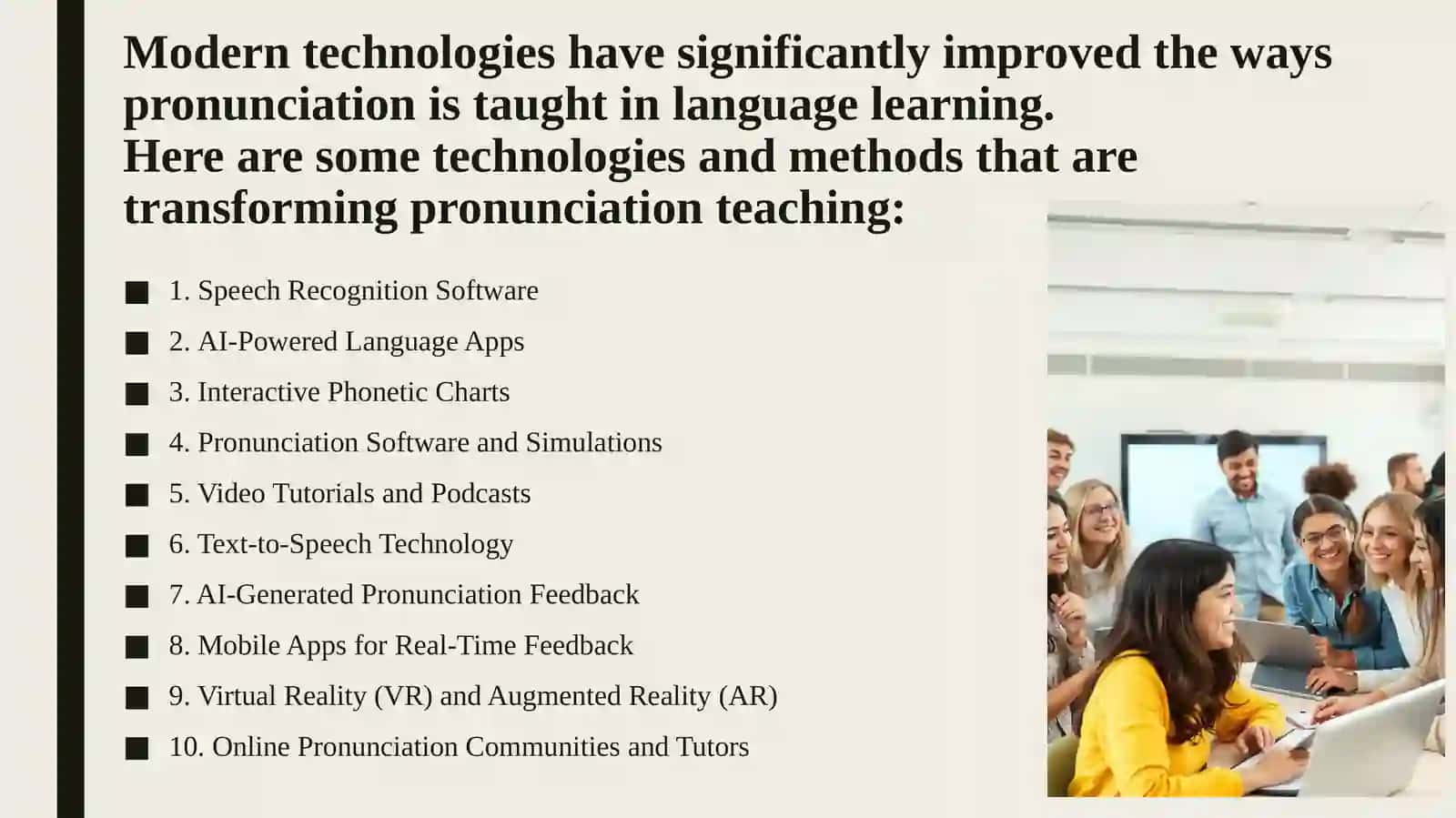 Modern technologies teaching pronouncation 2
