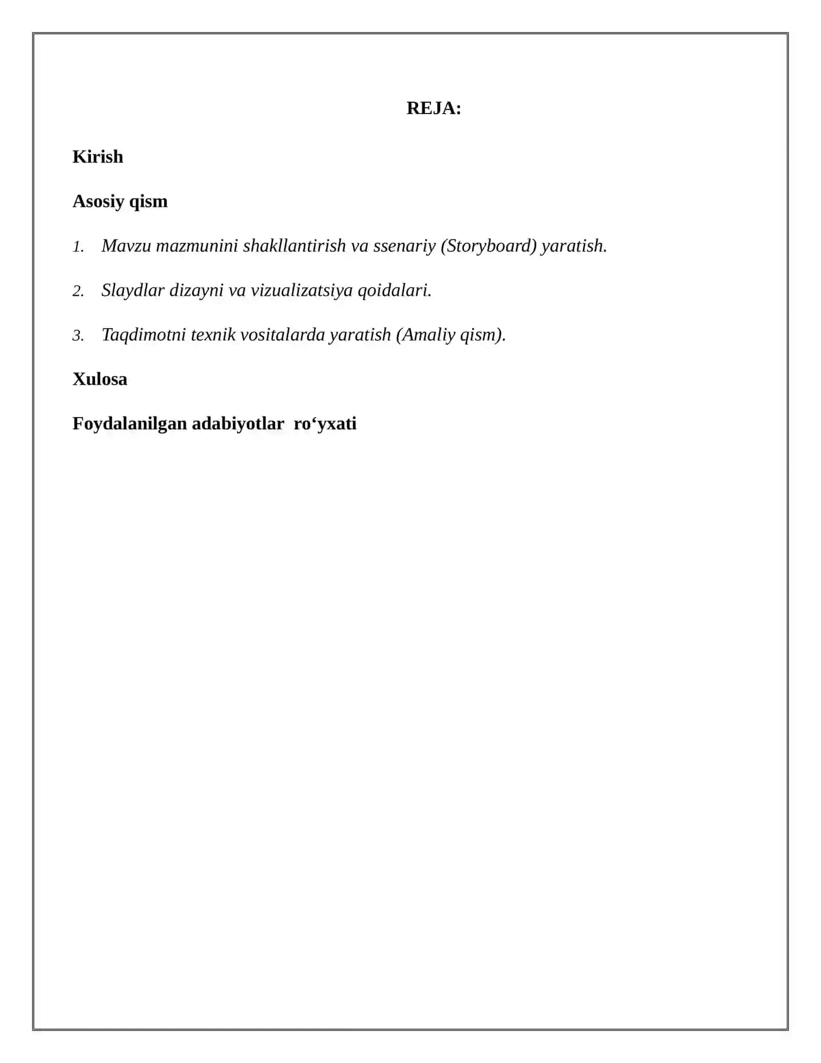 O‘zbek adabiyotini o’qitish metodikasi 2