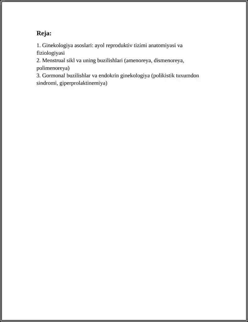 GINEKOLOGIYA BULIMI 2