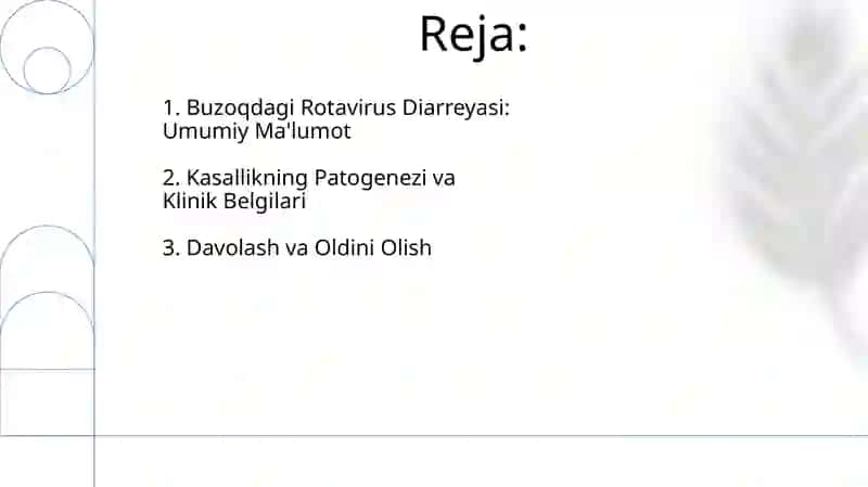 Buzoqlarda rotavirusli diareya 2