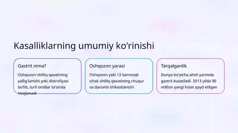 Gastrit va Oshqozon-Ichak Yarasi Propedevtikasi 2