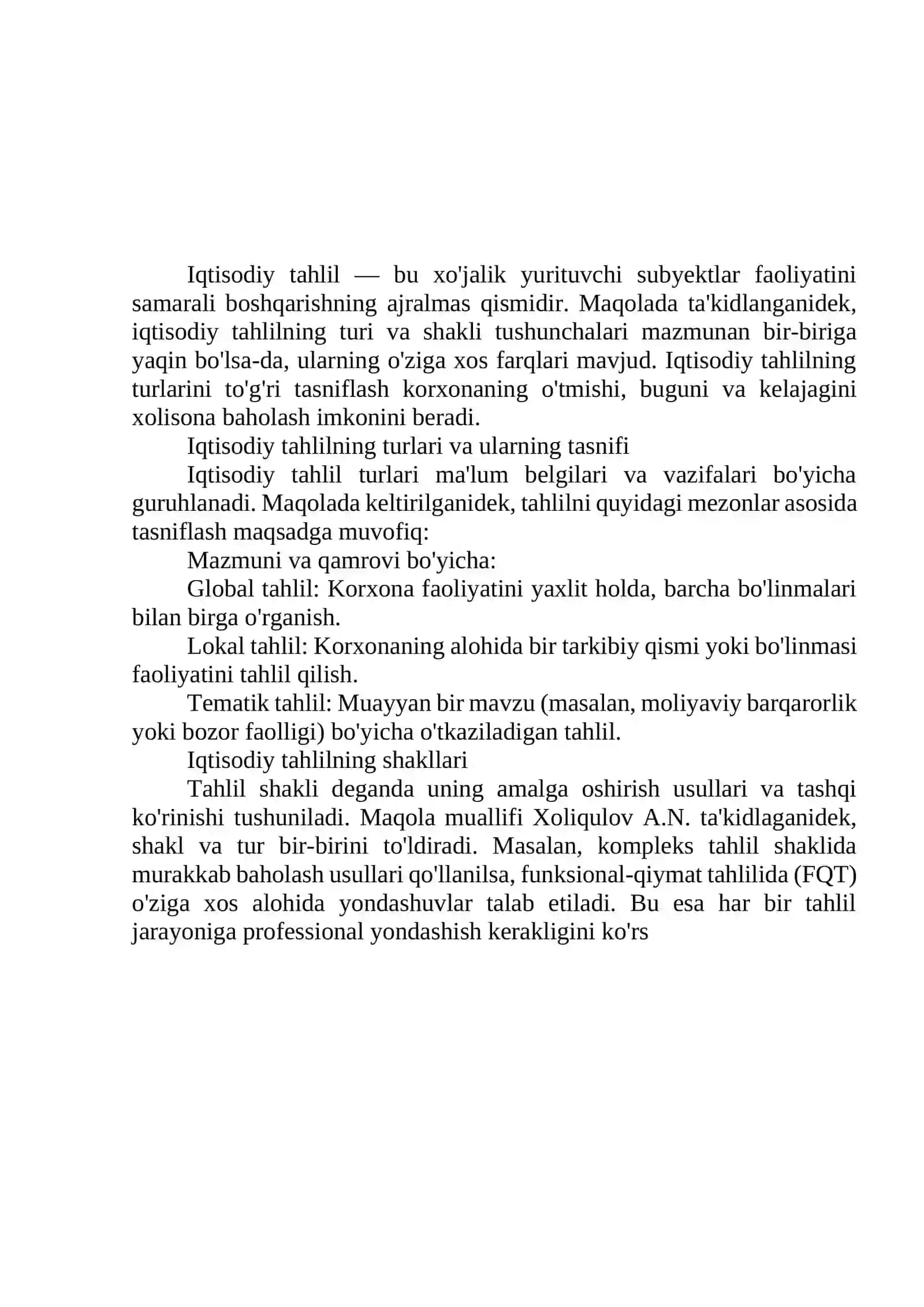 Iqtisodiy Tahlil 2
