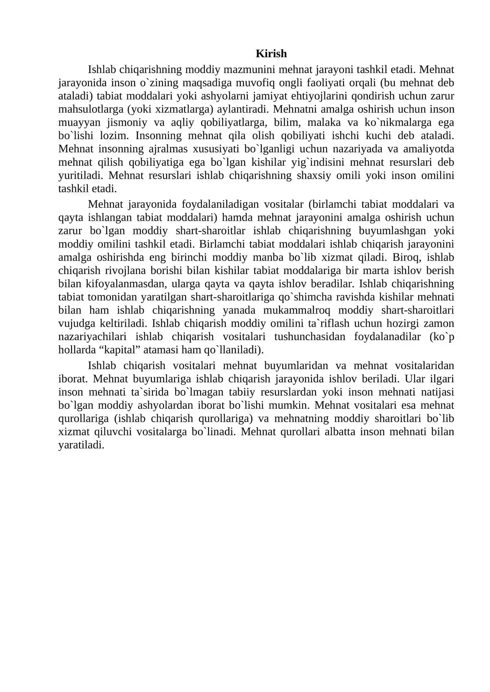 Ishlab chiqarish xarajatlari va foyda 2