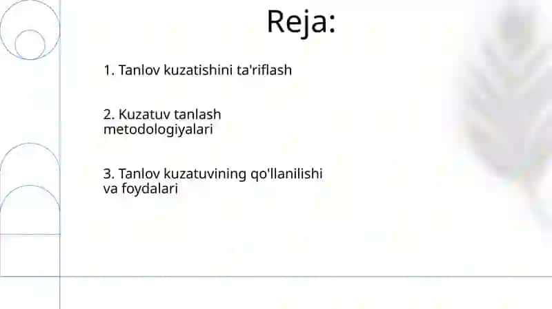 Tanlama kuzatish 2