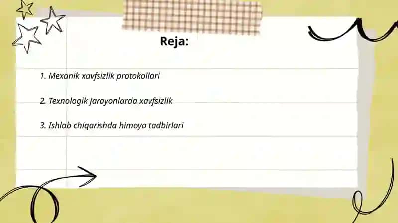 Mexanik xavfsizlik protokollari 2