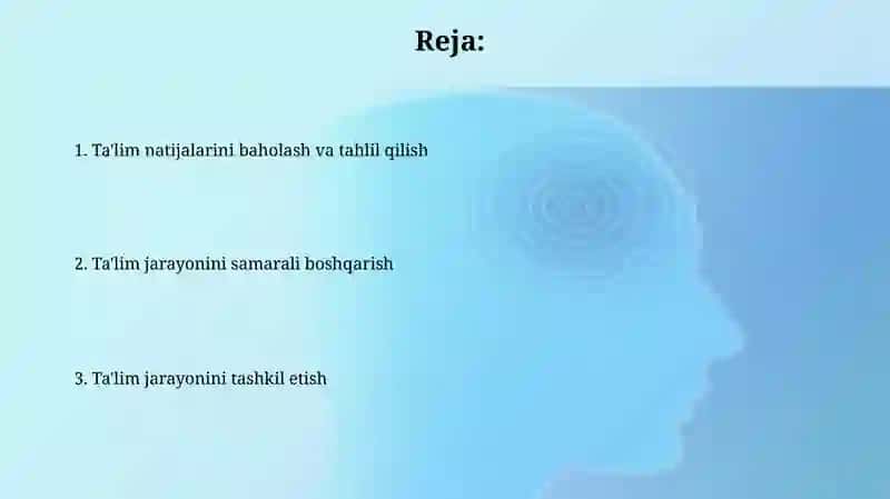 Samarali ta'lim boshqaruvi 2