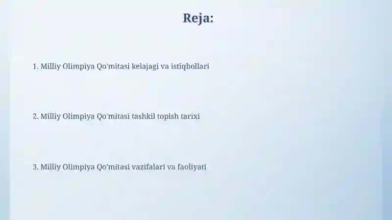 Milliy Olimpiya Qo'mitasi Tashkil Topishi 2