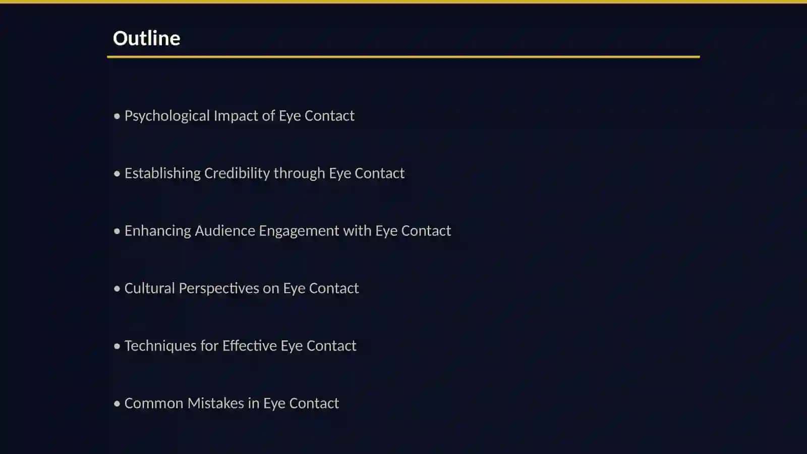 Importance of eye contact in public speaking 2