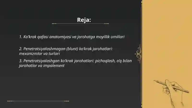 Ko‘krak qafasi shikastlari 2
