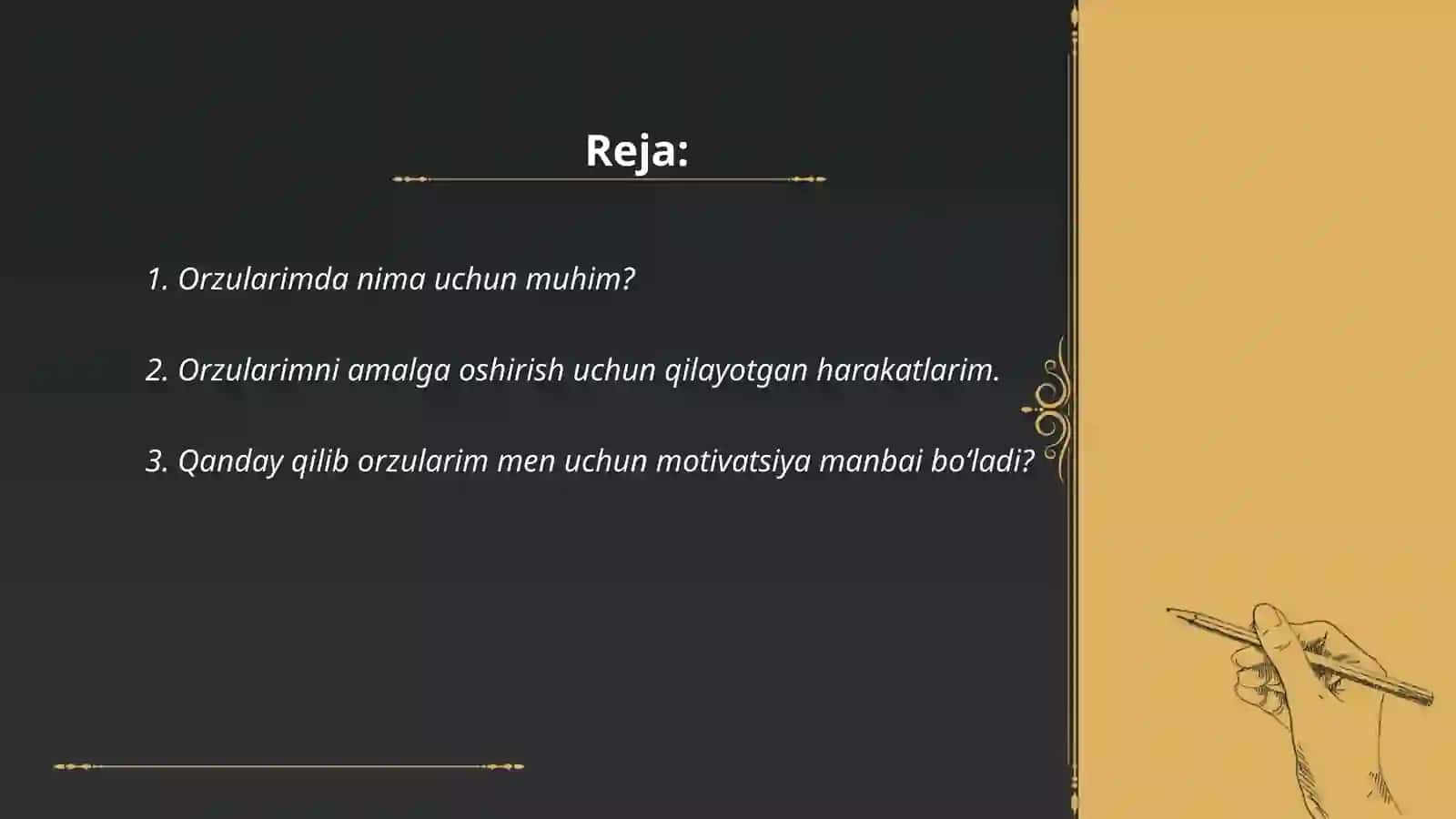 Mening orzuyim haqida 2