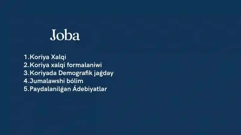 Koriya Respublikasi Demografiyasi 2