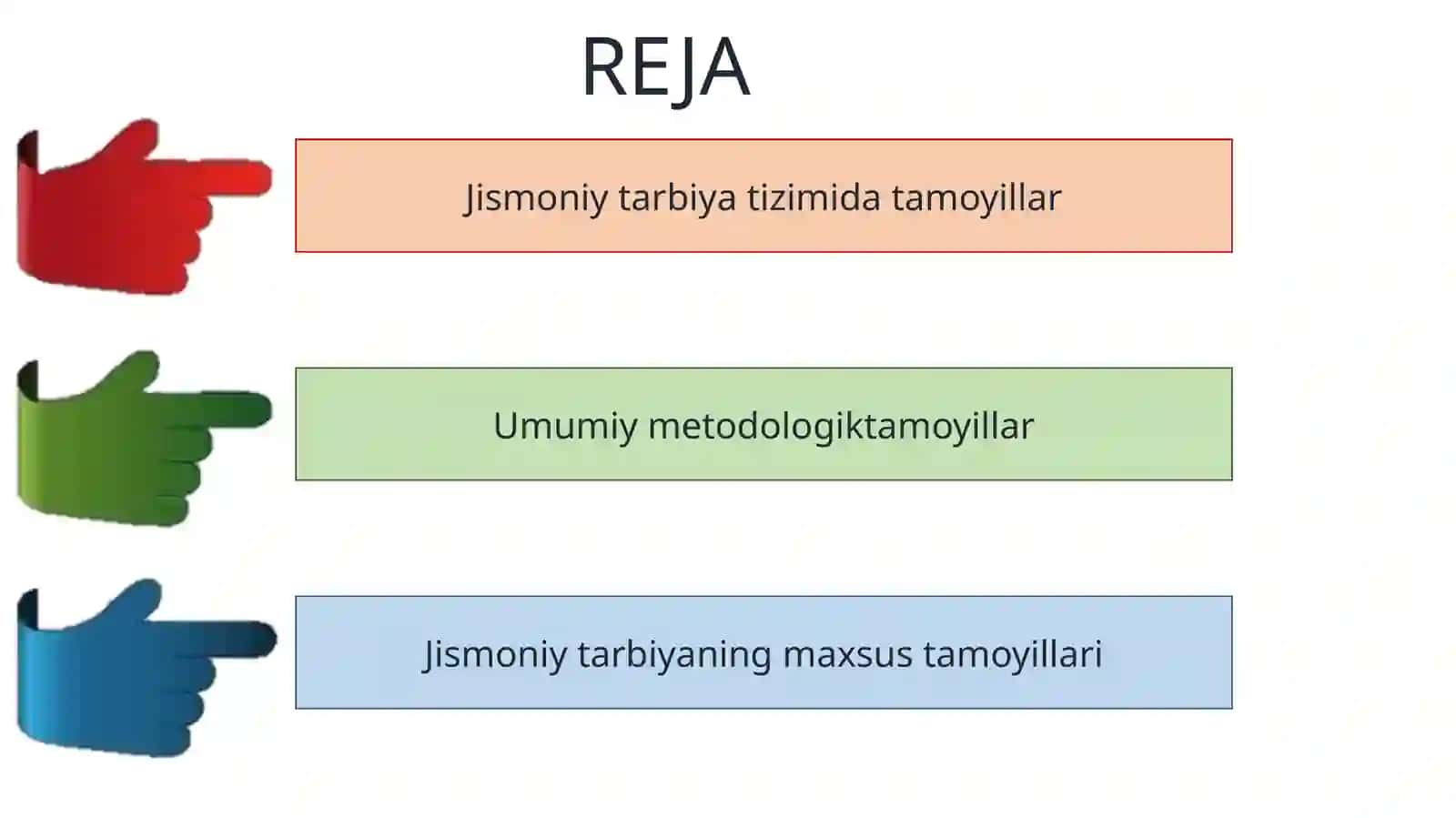 Jismoniy tarbiyalashning metodik va maxsus tamoyili taqdimot 2