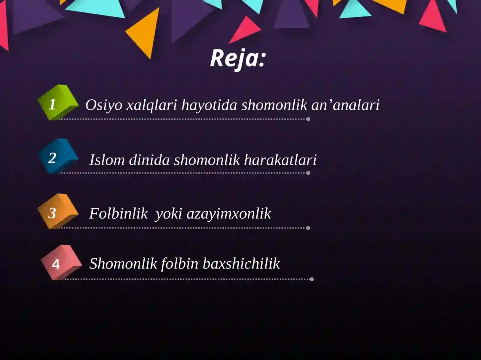Shomonlikning Zamonaviy Ko'rinishlari 2