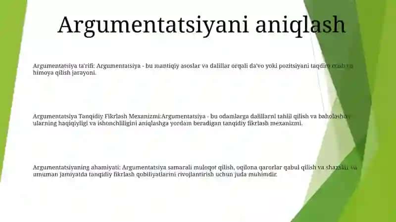 Argumentatsiya TanqidiyFikrlashMexanizmi 2