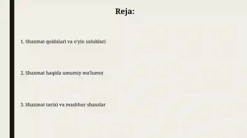 Shaxmat sport turi haqida maʼlumot 2