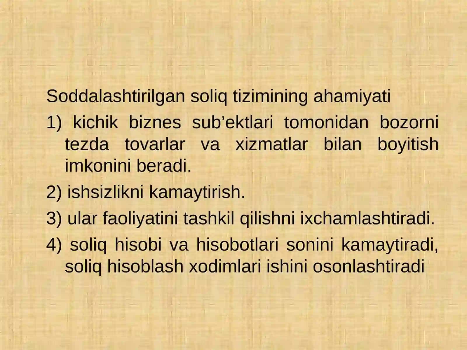 Soddalashtirilgan soliq tizimi 2