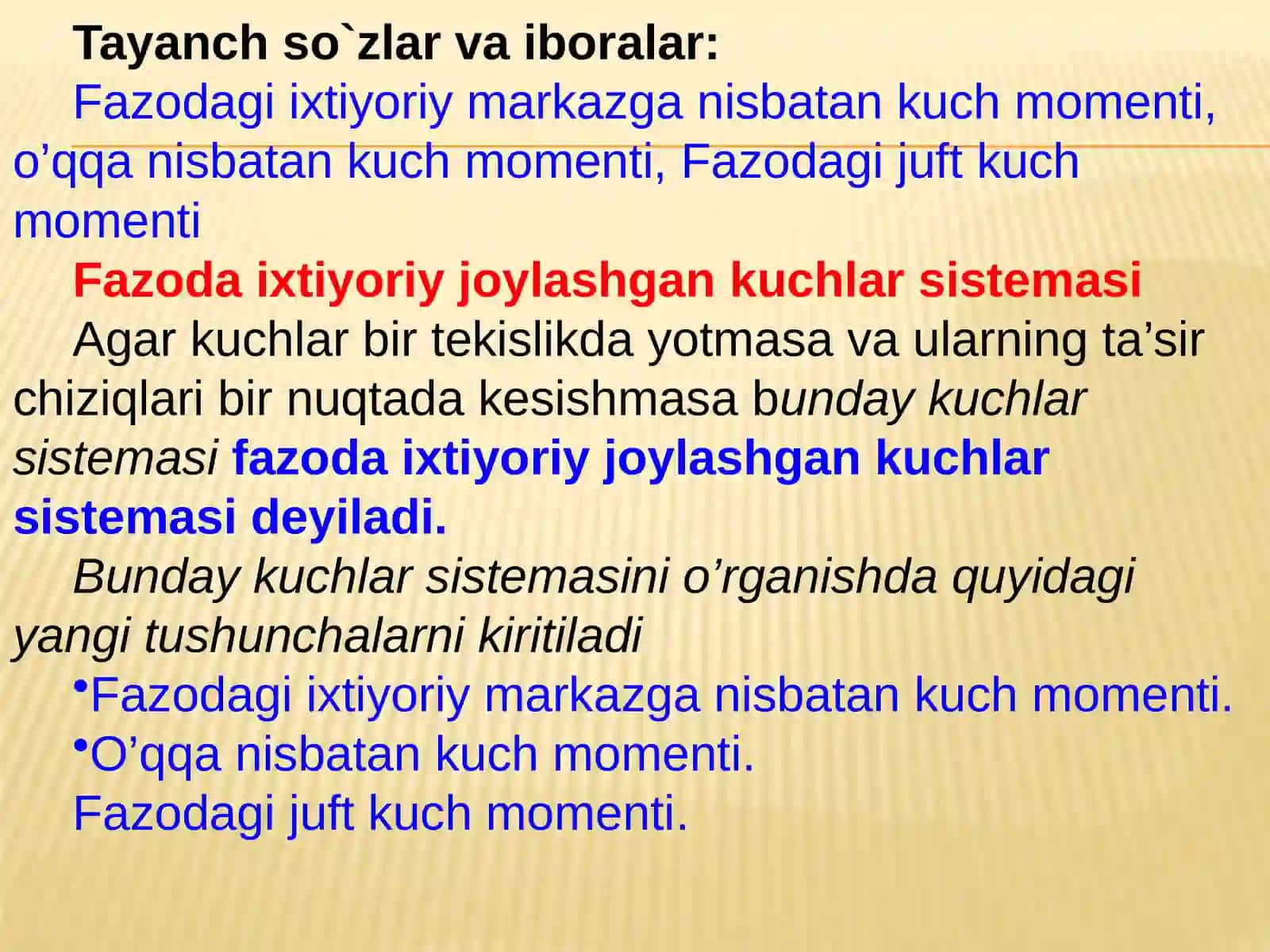 FAZOVIY KUCHLAR SISTEMASI 2