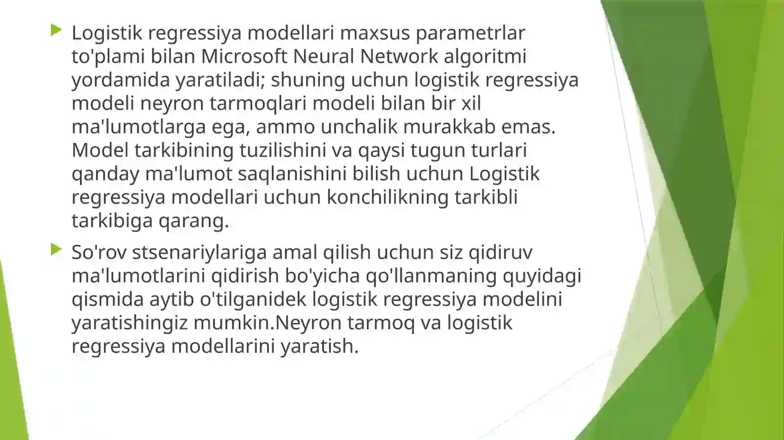 BERILGANLAR BAZASINI BOSHQARISH TIZIMINING LOGISTIK MODELINI QURISH 2