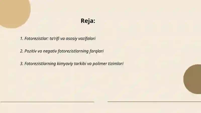 Fotorezistlar 2