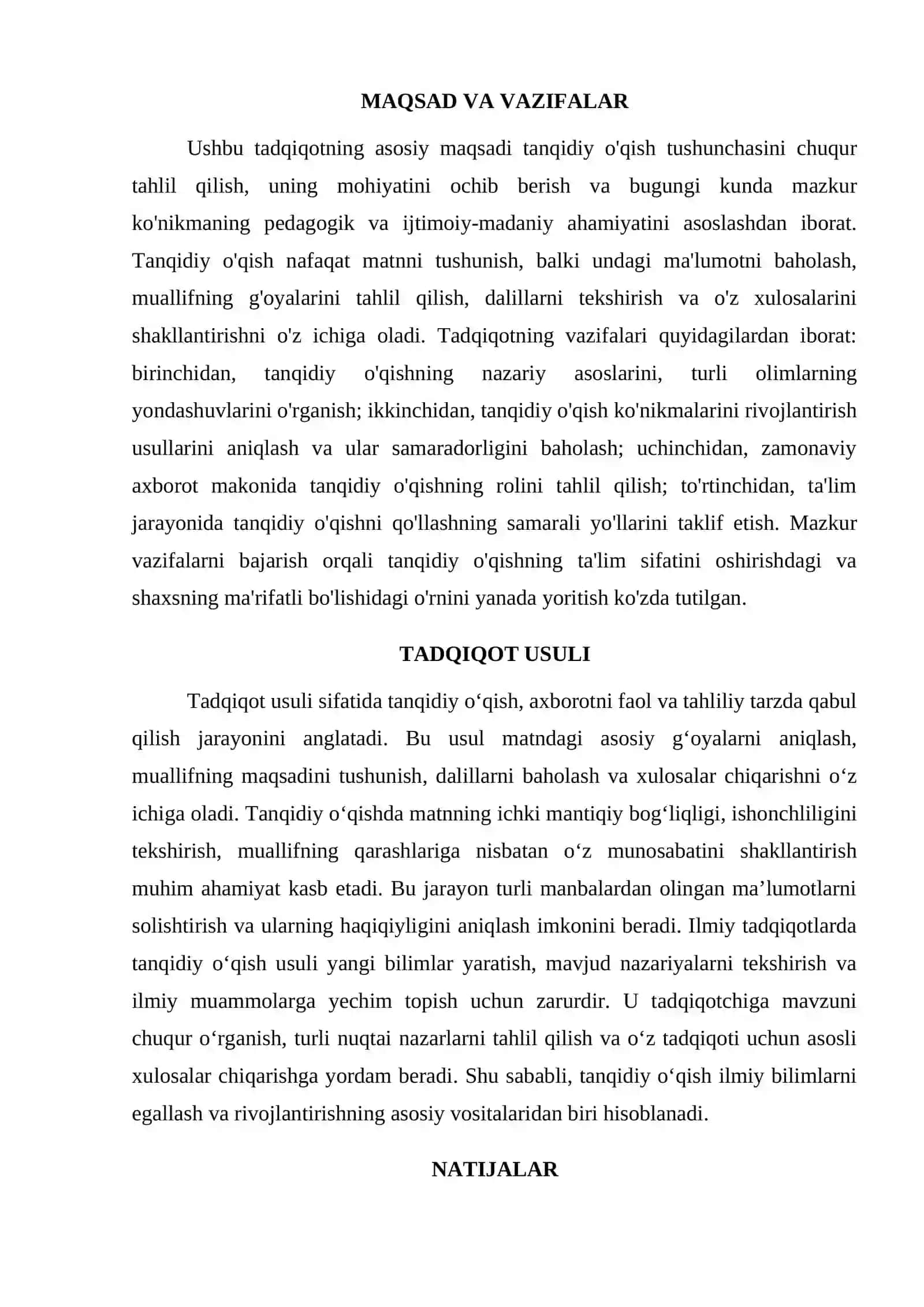 TANQIDIY O‘QISH VA UNING AHAMIYATI 2