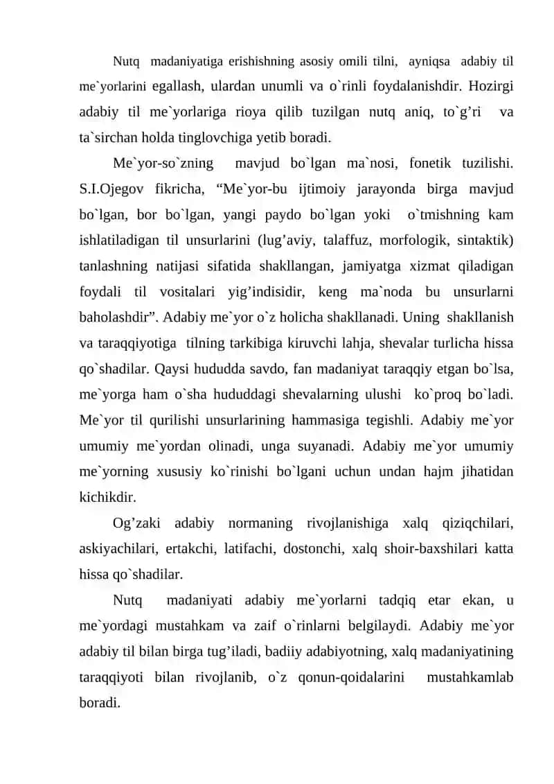O`zbek adabiy tilining me`yorlari 2