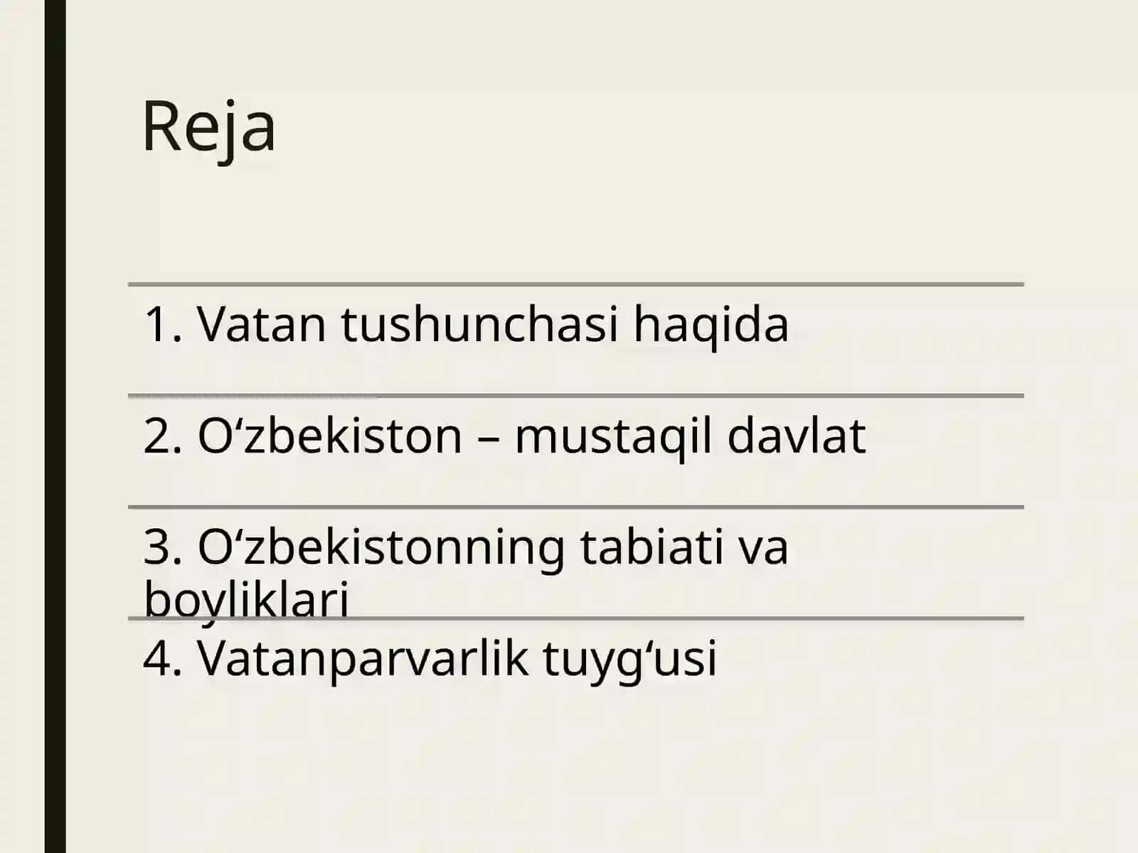 Vatan tushunchasi haqida 2