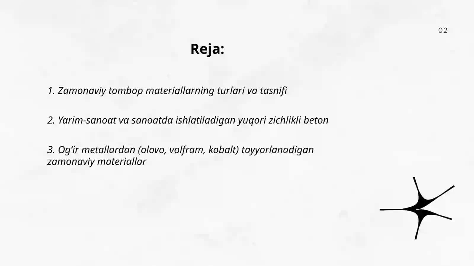 Zamonaviy tombop materiallar 2