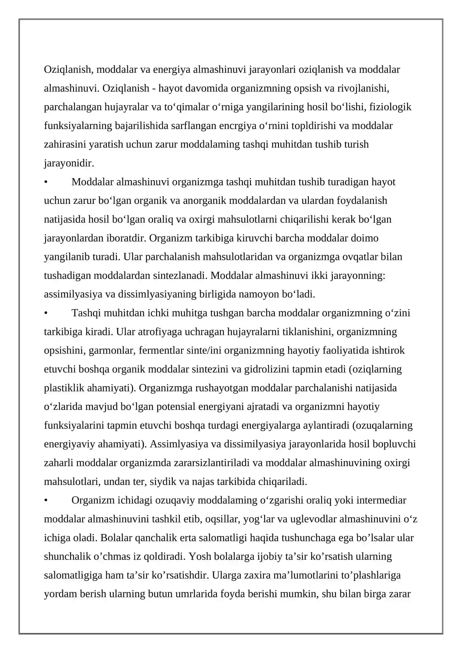 Gipoenergetik holatlar 2