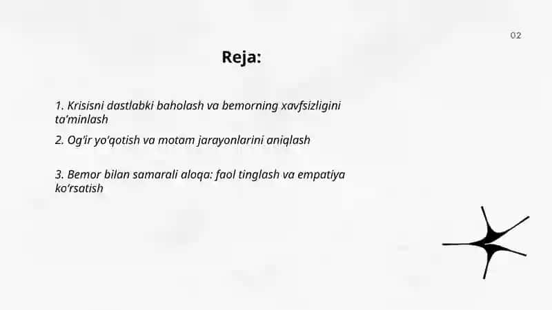 Krisis Holatda Bemorga Maslahat Berish 2