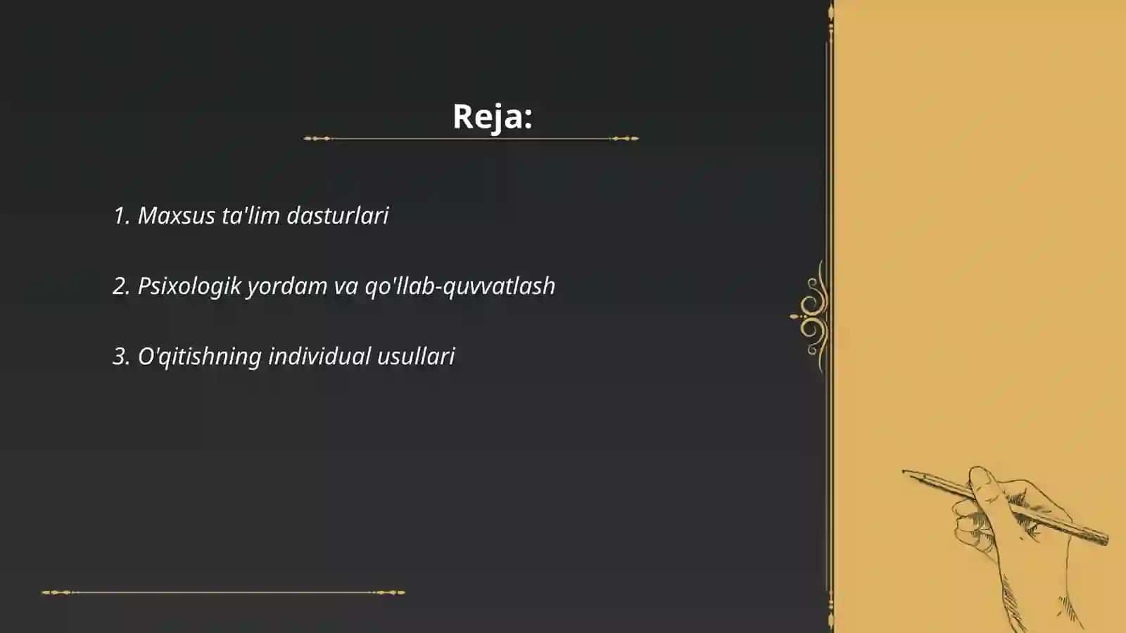 Maxsus ta'lim dasturlari 2