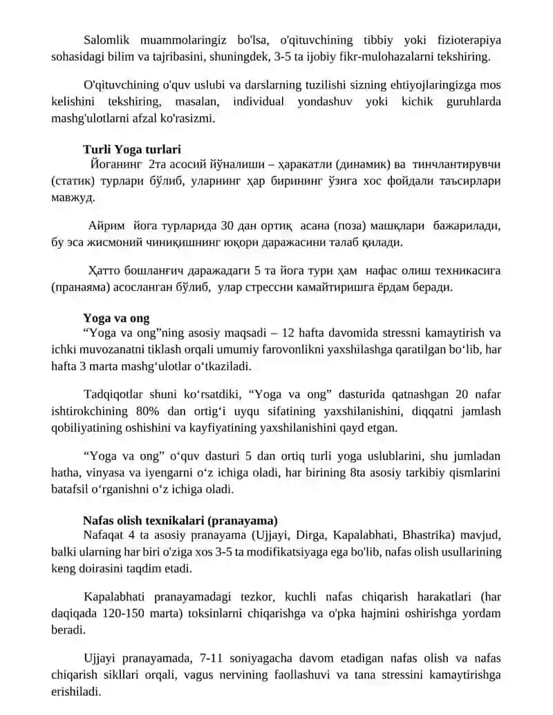 Sahih Yoga 2