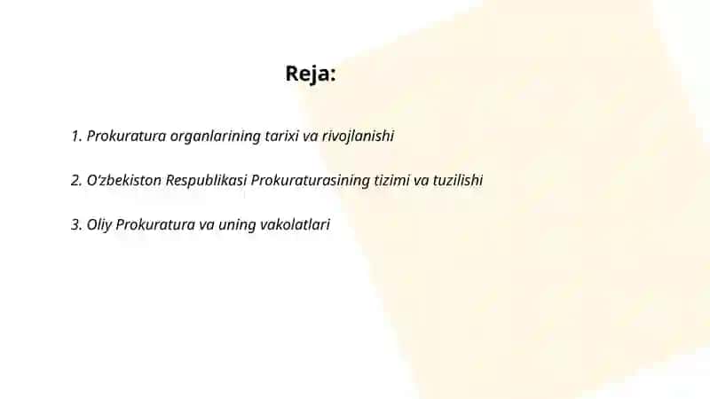 Prokuratura organlarining tarixi va rivojlanishi 2