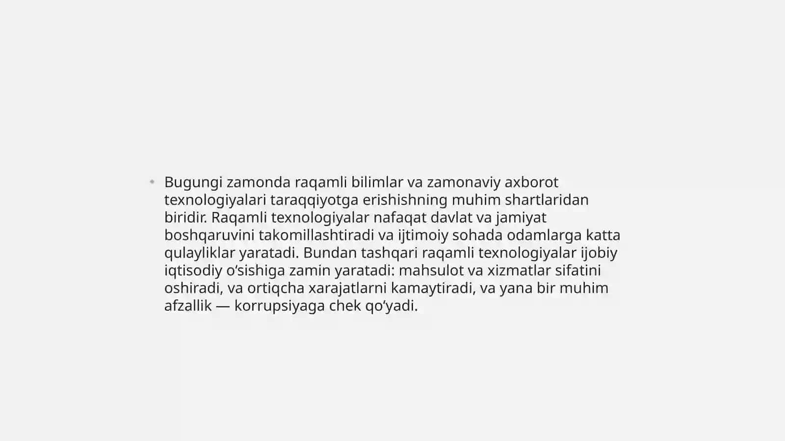 Raqamli texnalogiyalarining qo’llanilish sohalari 2