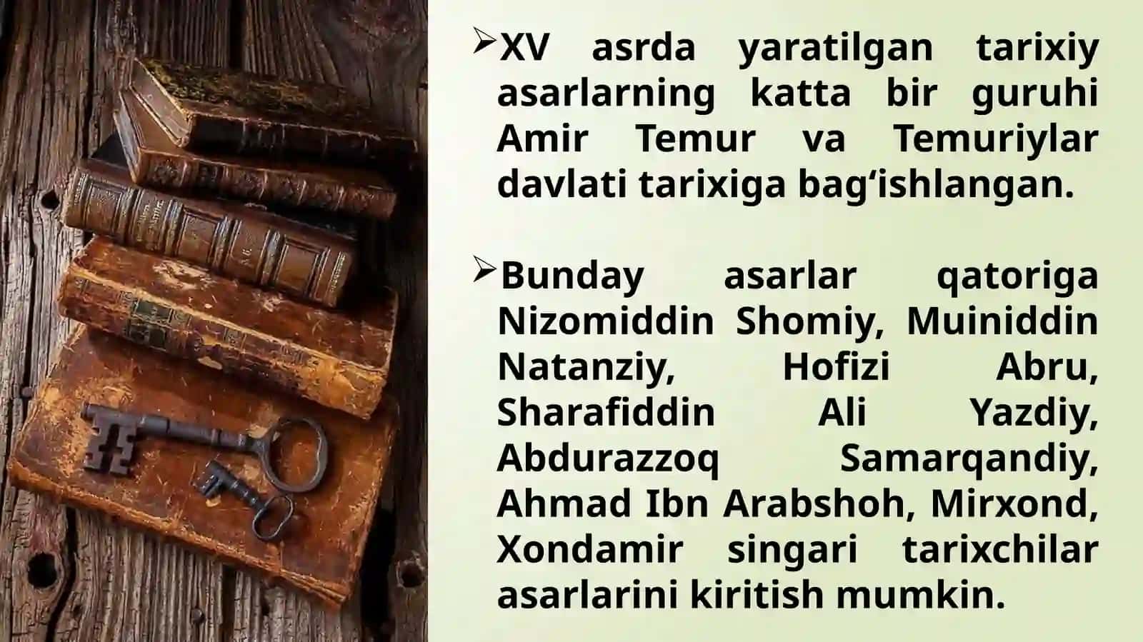 TЕMURIYLАR DАVRI TАRIХIGА ОID YOZMАMАNBАLАR 2