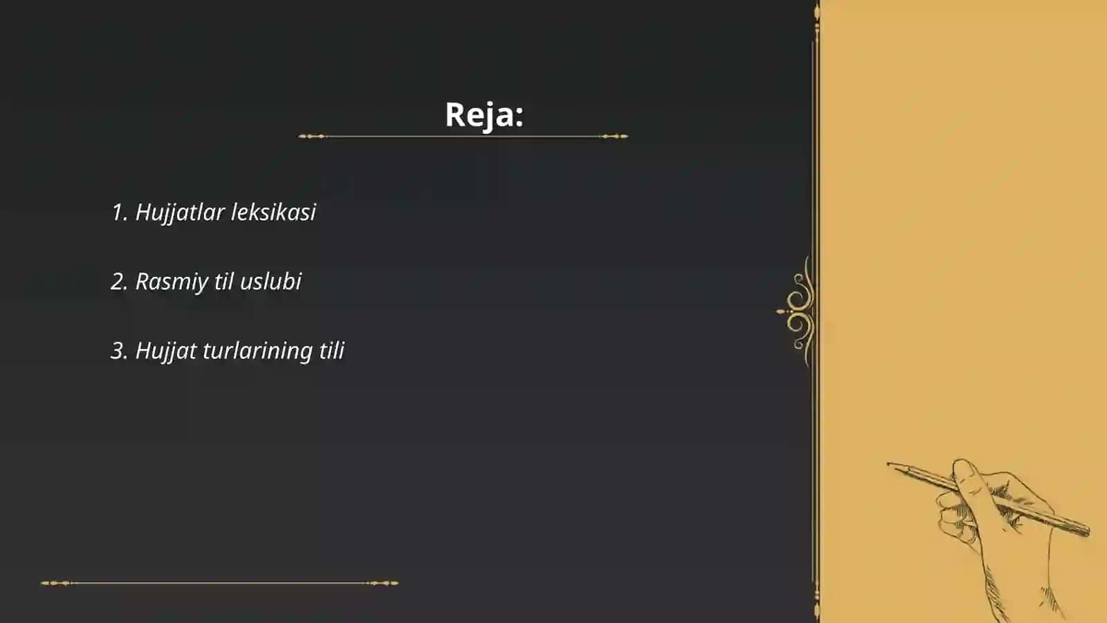 Hujjatning tili va uslubi 2