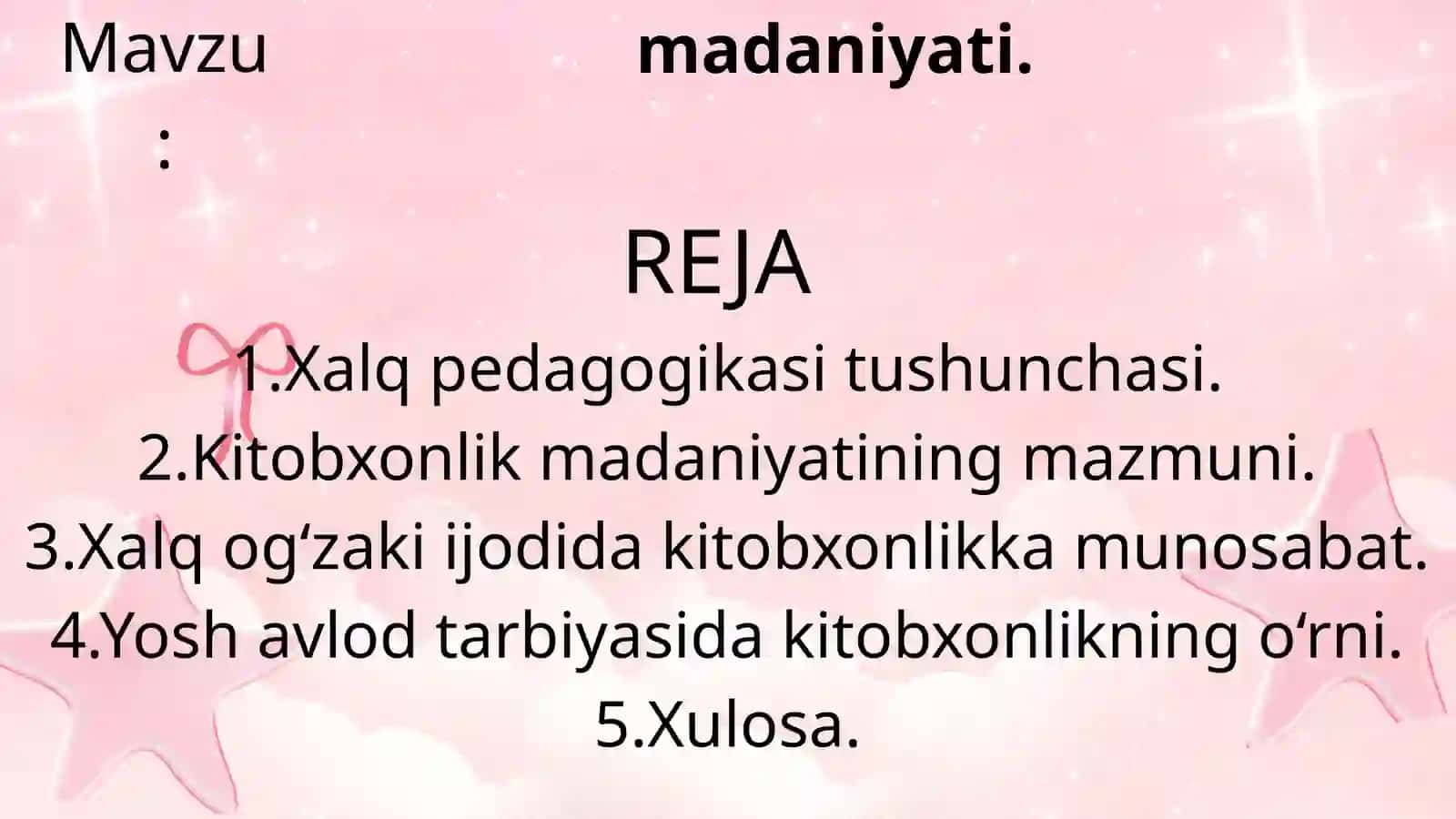 XALQ pedagogikasida kitobxonlik madaniyati 2