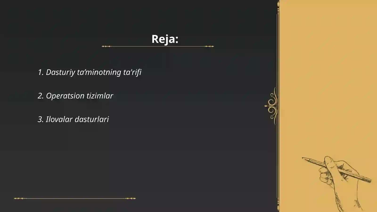 Dasturiy ta’minot va uning turlari 2
